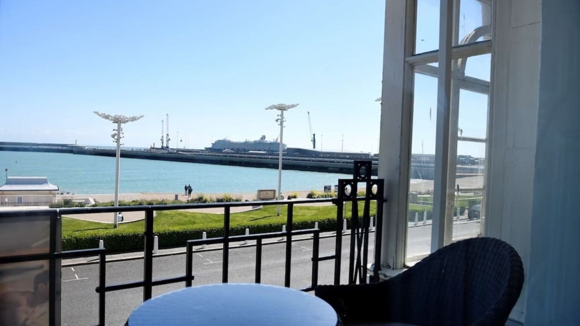 Lake view from room at Best Western Plus Dover Marina Hotel & Spa.