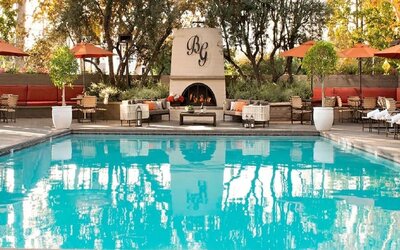 Refreshing outdoor pool at The Garland.
