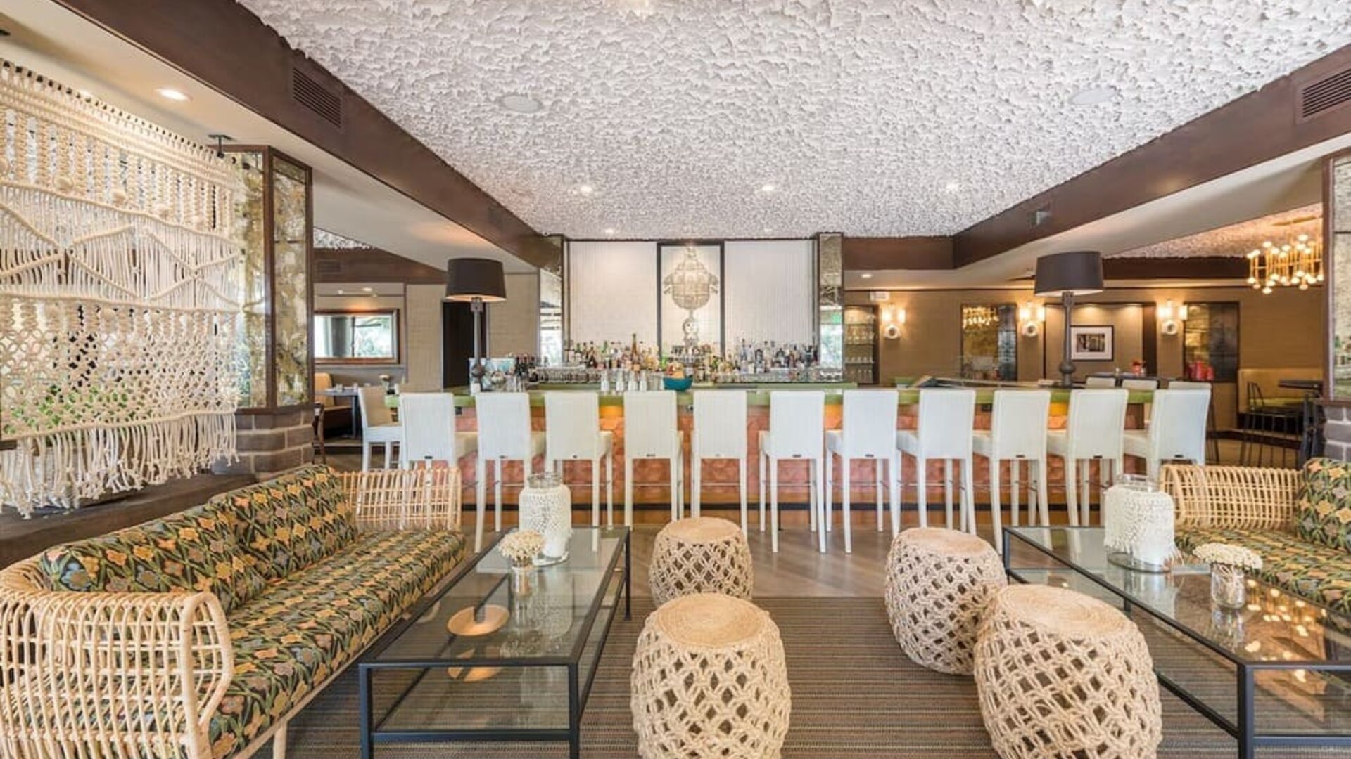 Hotel bar perfect for coworking at The Garland.