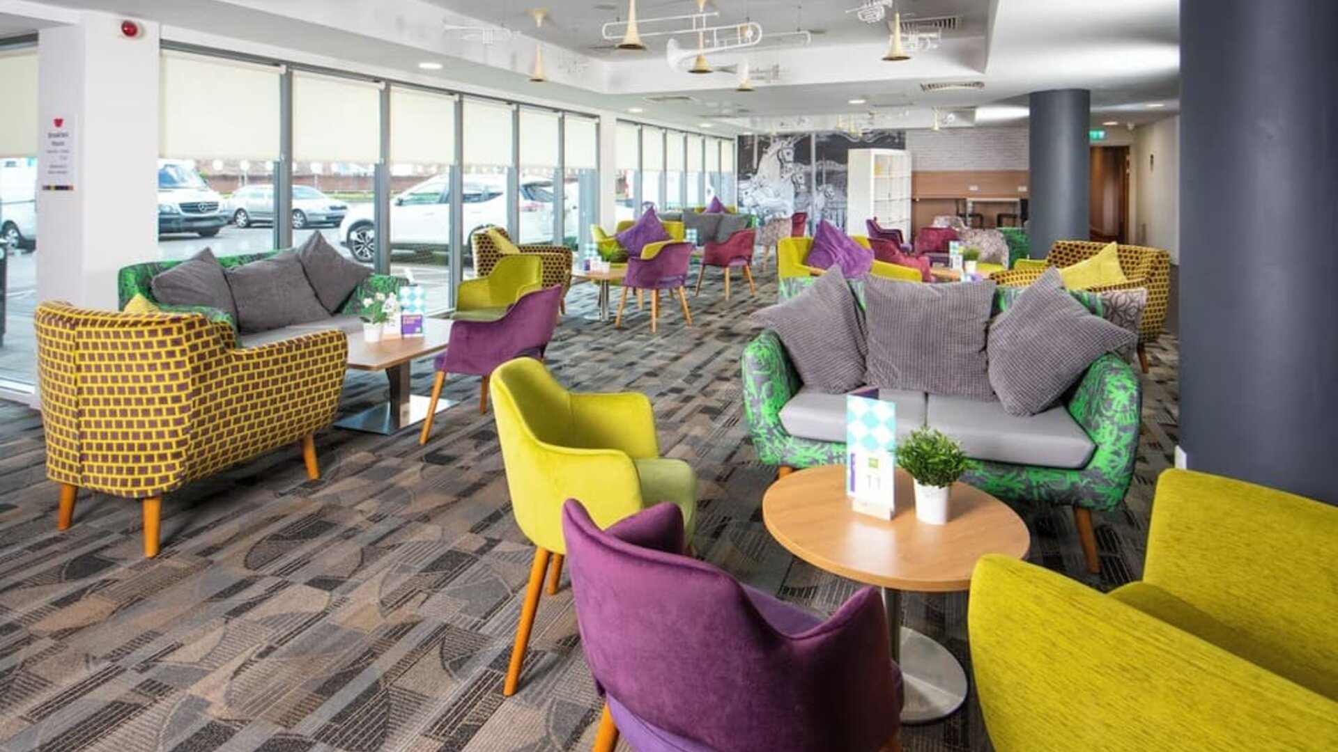 Comfortable lobby sitting at Ibis Styles Haydock.