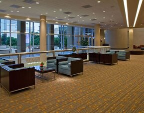 Lounge area perfect for coworking at Hyatt Regency Dallas.