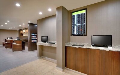 Business center available at Courtyard By Marriott Charlotte Airport/Billy Graham Parkway.