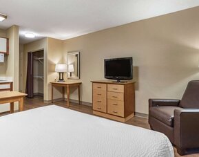 Romantic king room at Extended Stay America.