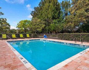 Outdoor pool at Extended Stay America.