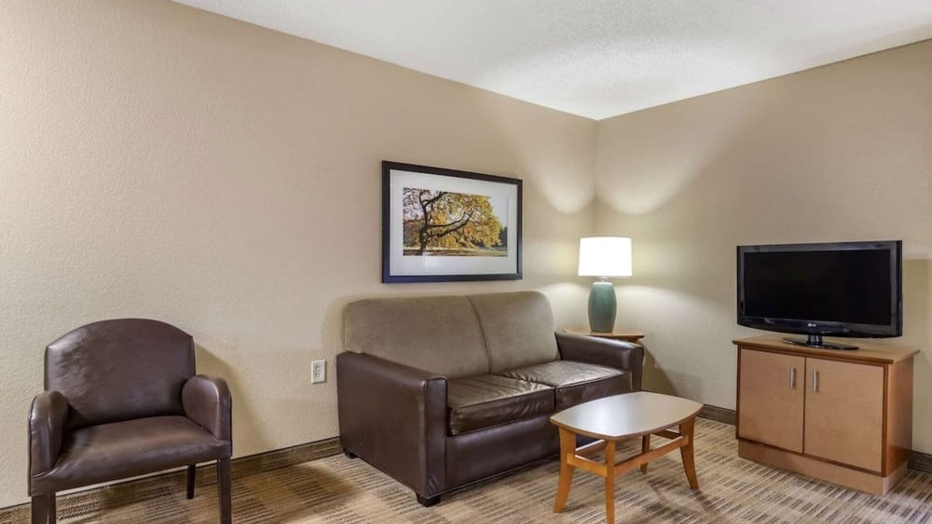 TV lounge at Extended Stay America.