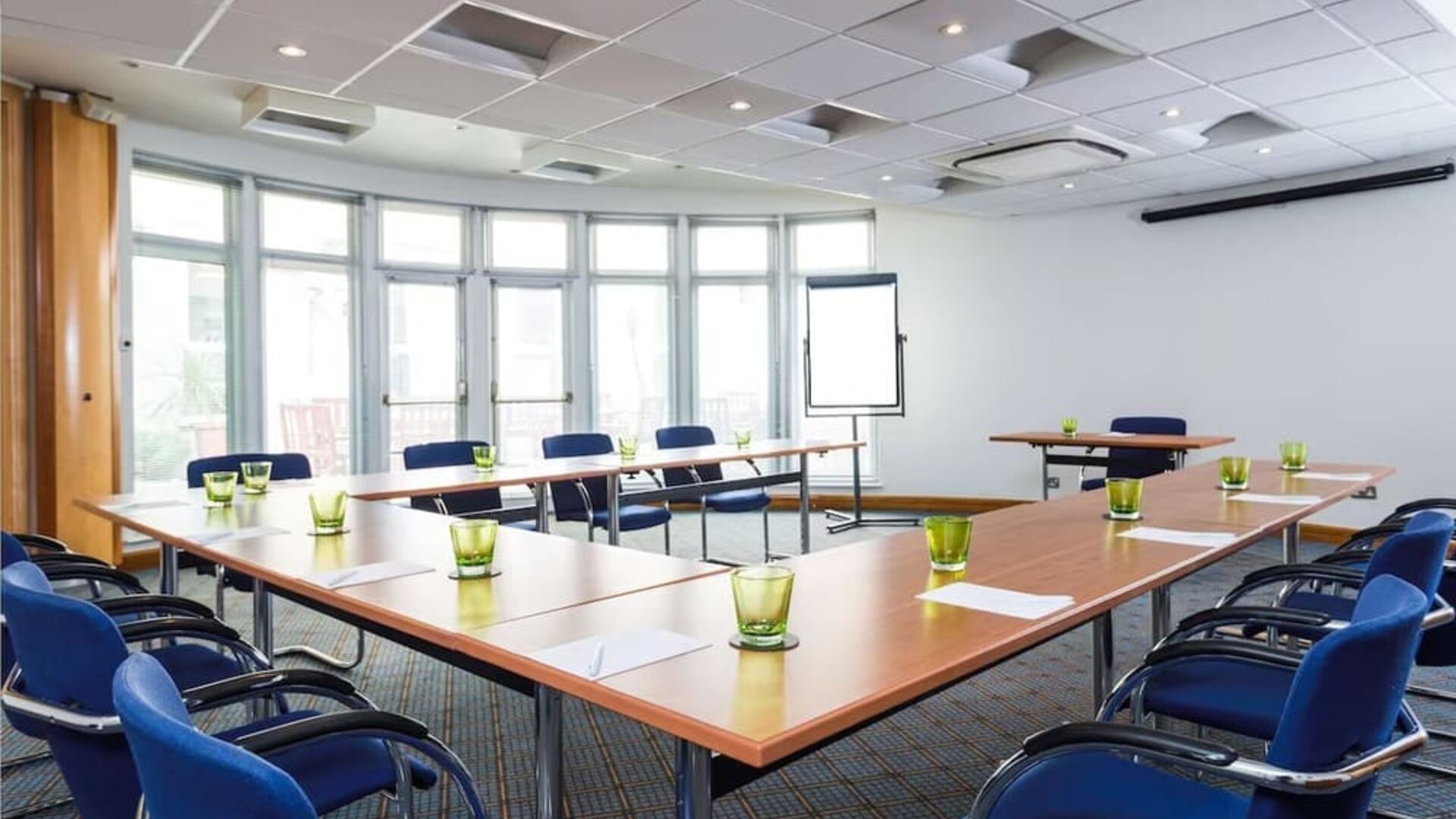 Professional meeting room at Best Western London Heathrow Ariel Hotel.