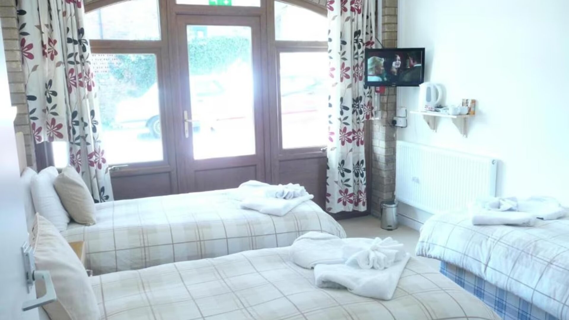 Day use family room with three beds at Rothwell House Hotel.