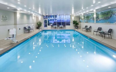 Refreshing indoor pool at Hilton Garden Inn Nashville Vanderbilt.