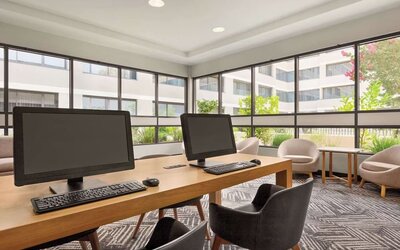 Business center available at Radisson Hotel Sunnyvale Silicon Valley.
