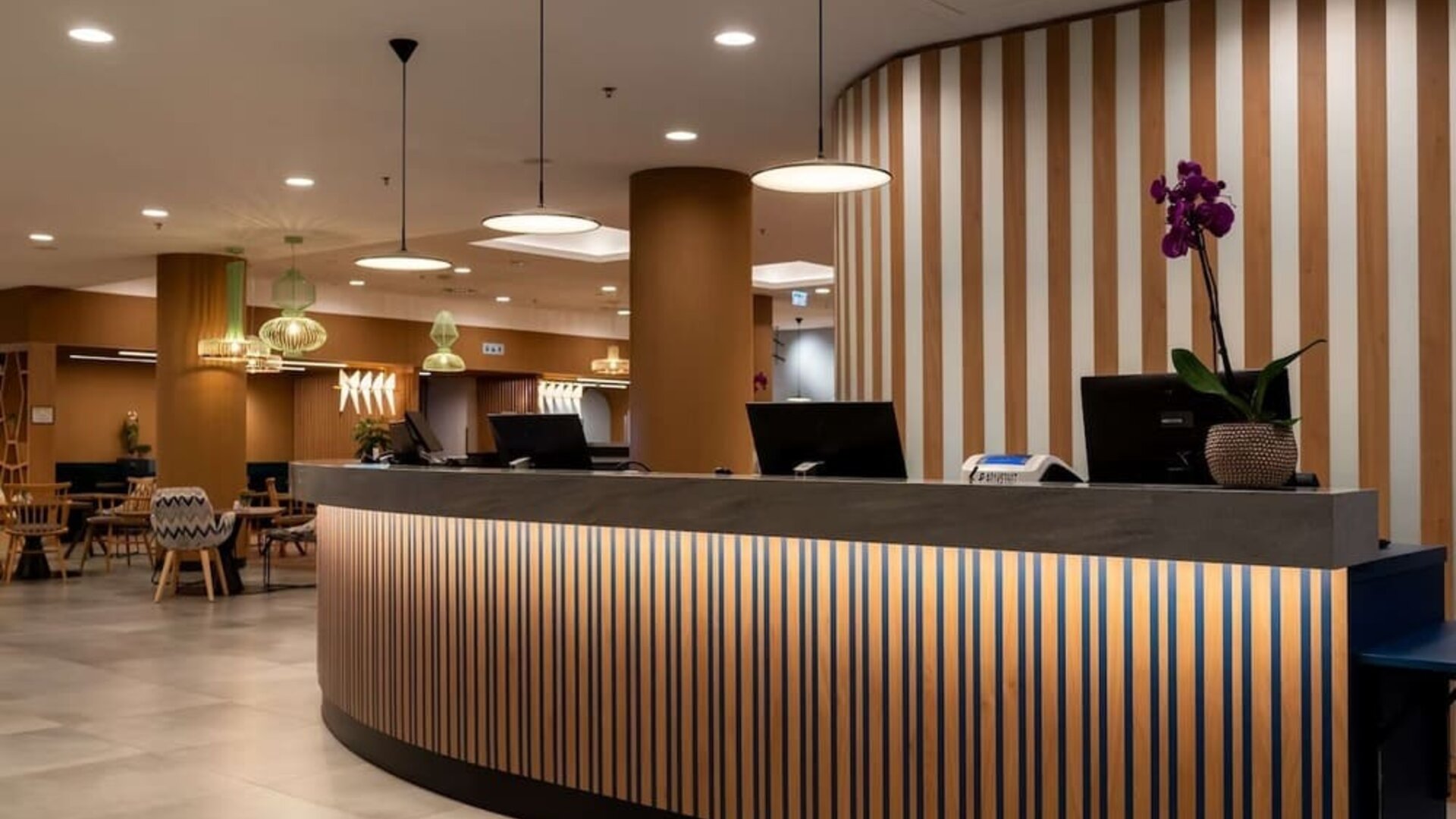 Hotel reception at Hampton By Hilton Budapest City Centre.