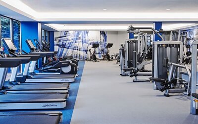 Fitness center at Hyatt Regency Boston/Cambridge.