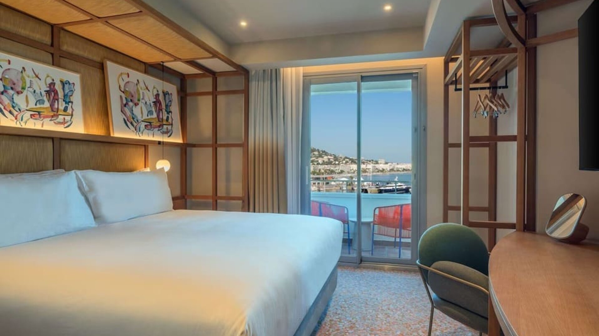 Day use room with work desk at Canopy By Hilton Cannes.