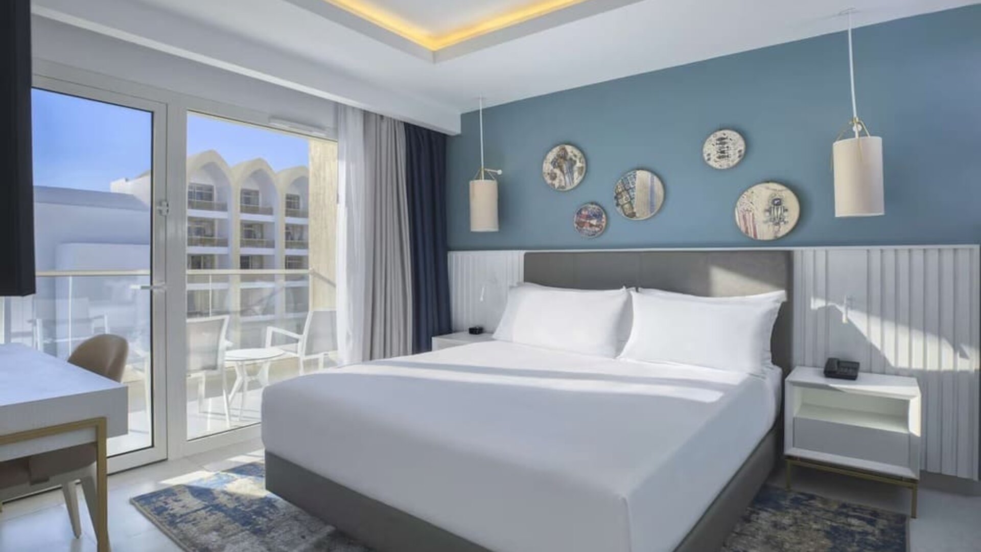 King room with balcony at Hilton Skanes Monastir Beach Resort.