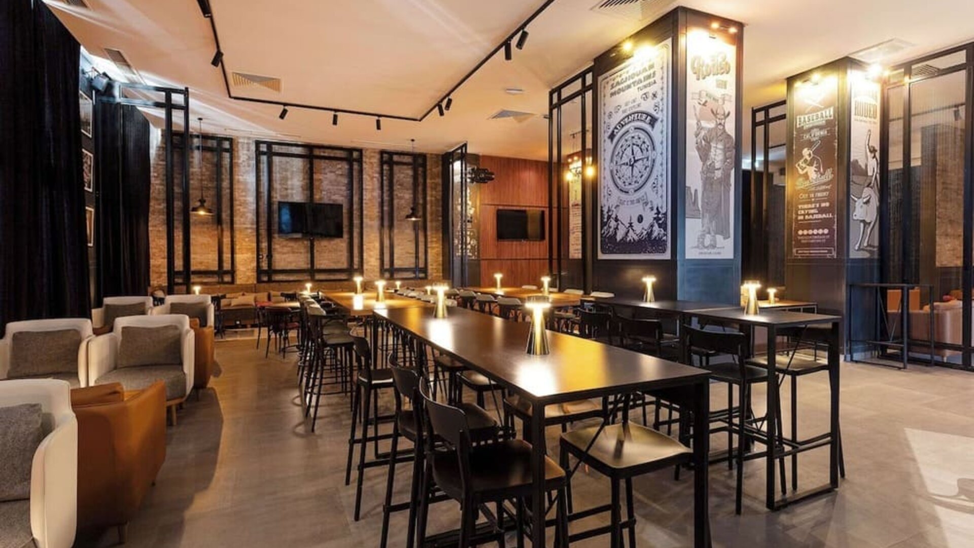 Indoor bar seating at Hilton Skanes Monastir Beach Resort.