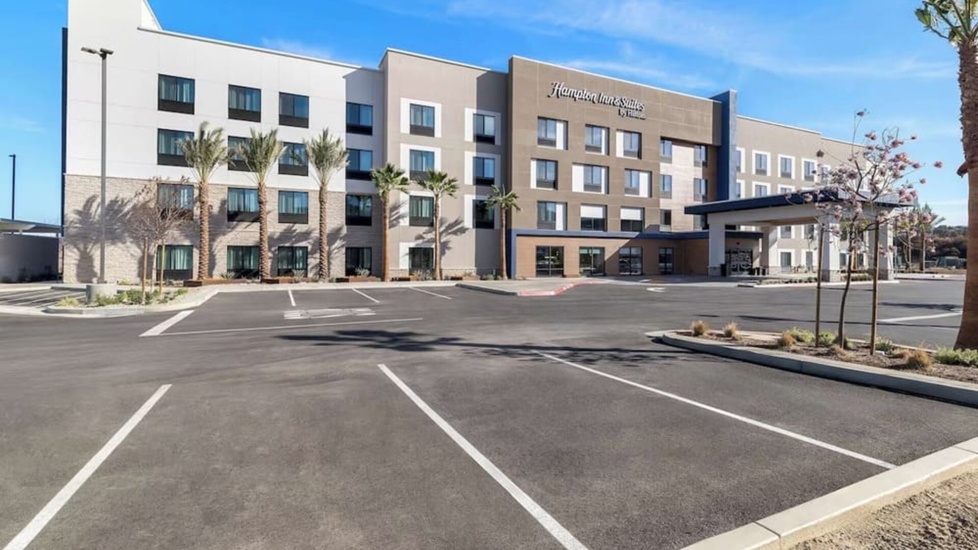 Parking available at Hampton Inn & Suites Corona, CA.