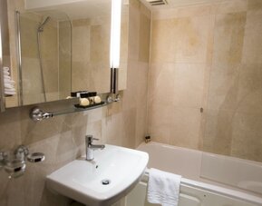 Private guest bathroom at Cheshire Hotel.