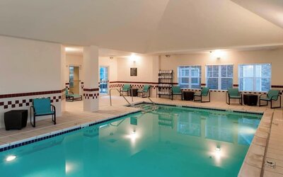 Refreshing indoor pool at Residence Inn By Marriott Bentonville Rogers.