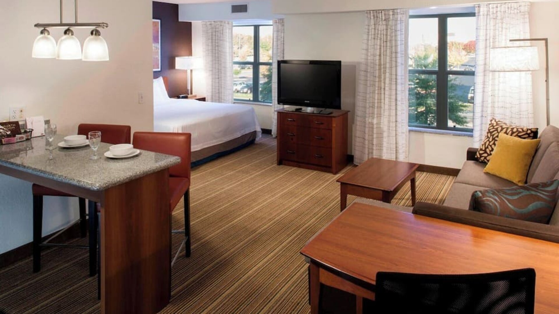 Day use room with living area at Residence Inn By Marriott Bentonville Rogers.
