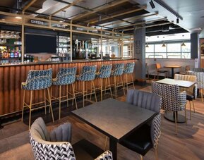 Dinig area at Ibis London Gatwick Airport Hotel.