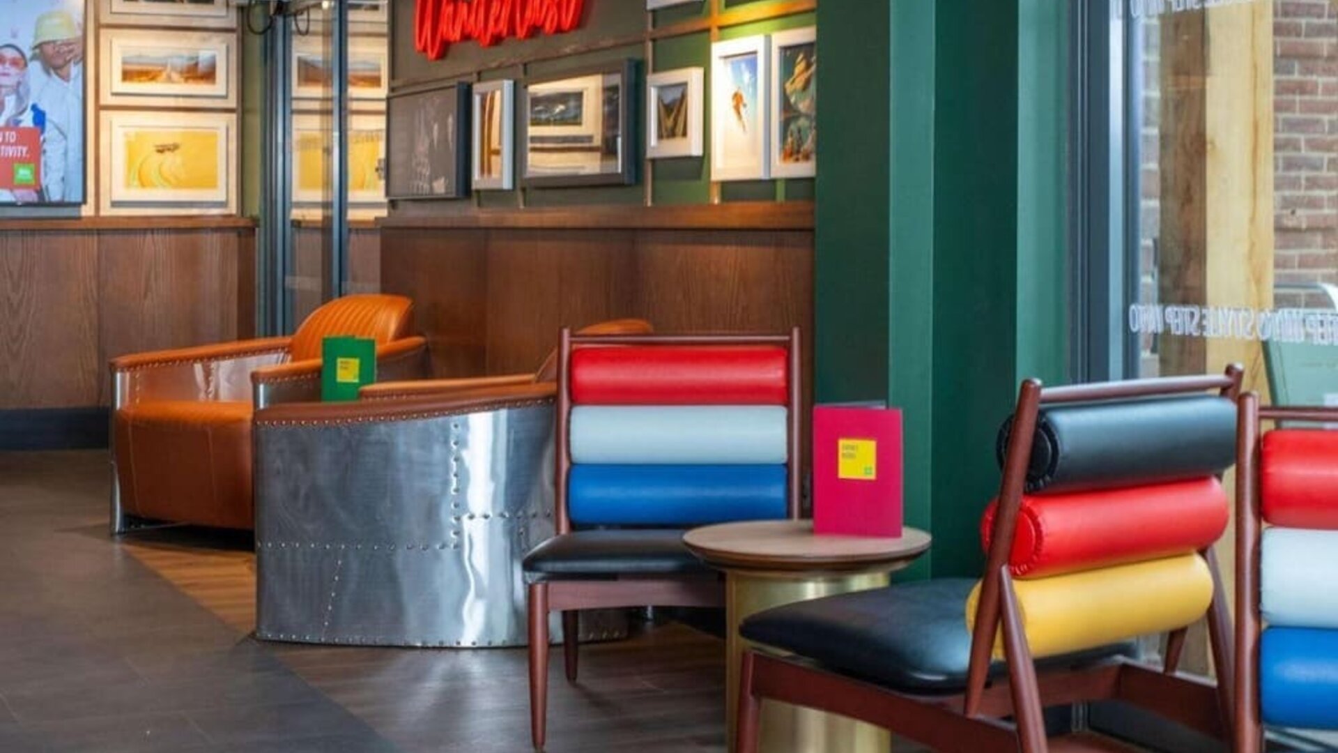 Lobby lounge at Ibis London Gatwick Airport Hotel.