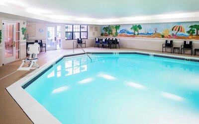 Refreshing indoor pool at Residence Inn Kansas City Overland Park.