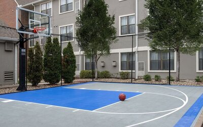 Basketball court available at Residence Inn Kansas City Overland Park.