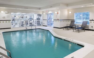 Refreshing indoor pool at Fairfield Inn & Suites Kansas City Overland Park.