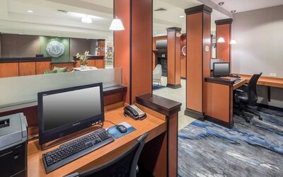 Business center available at Fairfield Inn & Suites Kansas City Overland Park.