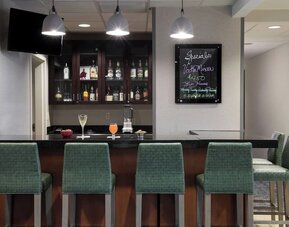 Hotel bar at Fairfield Inn & Suites Kansas City Overland Park.