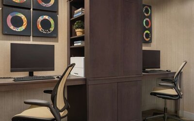Business center available at Home2 Suites By Hilton Chicago River North.

