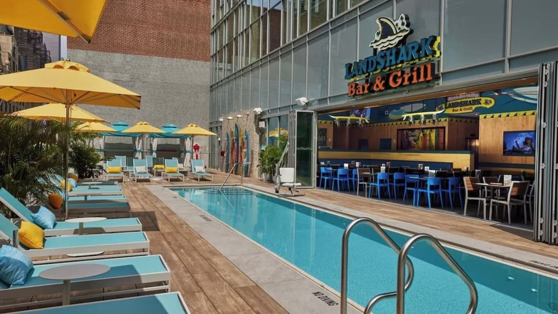 Outdoor pool at Margaritaville Resort Times Square.