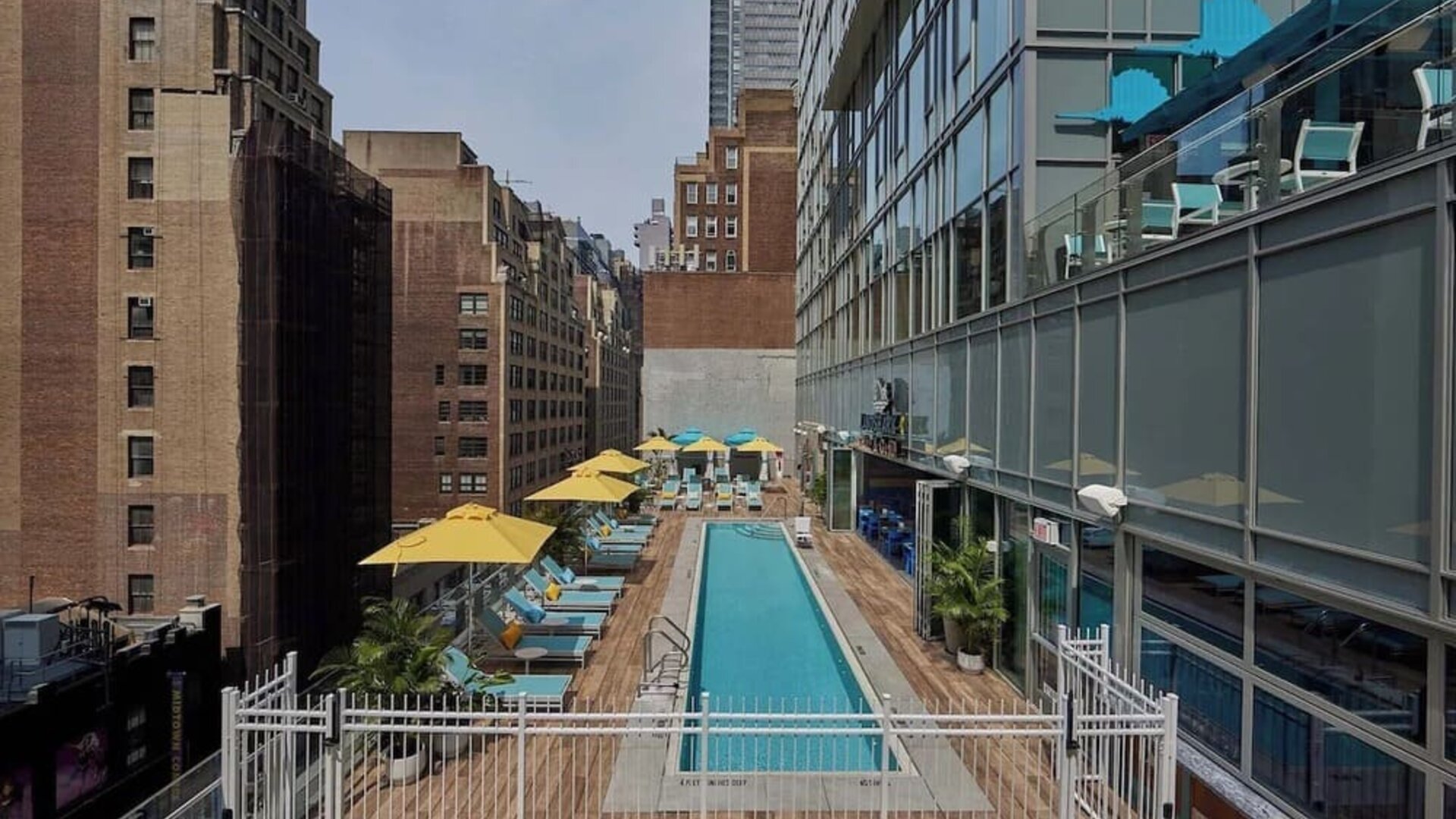 Outdoor pool at Margaritaville Resort Times Square.