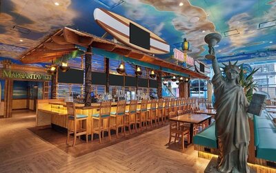 Hotel bar at Margaritaville Resort Times Square.