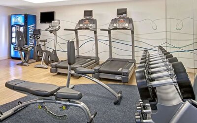 Fitness center at Wyndham Garden Chinatown NYC.