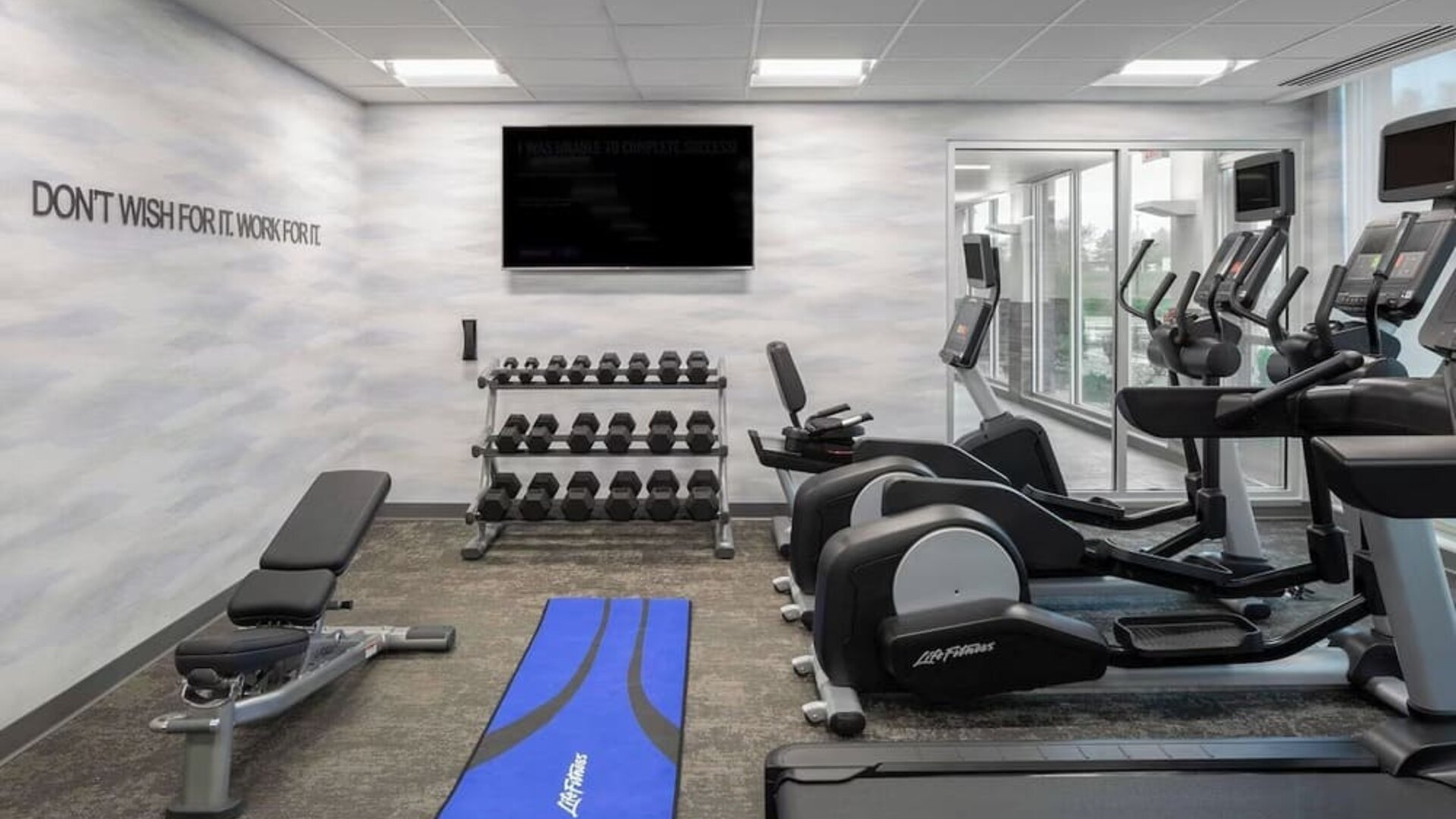 Fitness center at Fairfield Inn & Suites By Marriott Kenosha Pleasant Prairie.