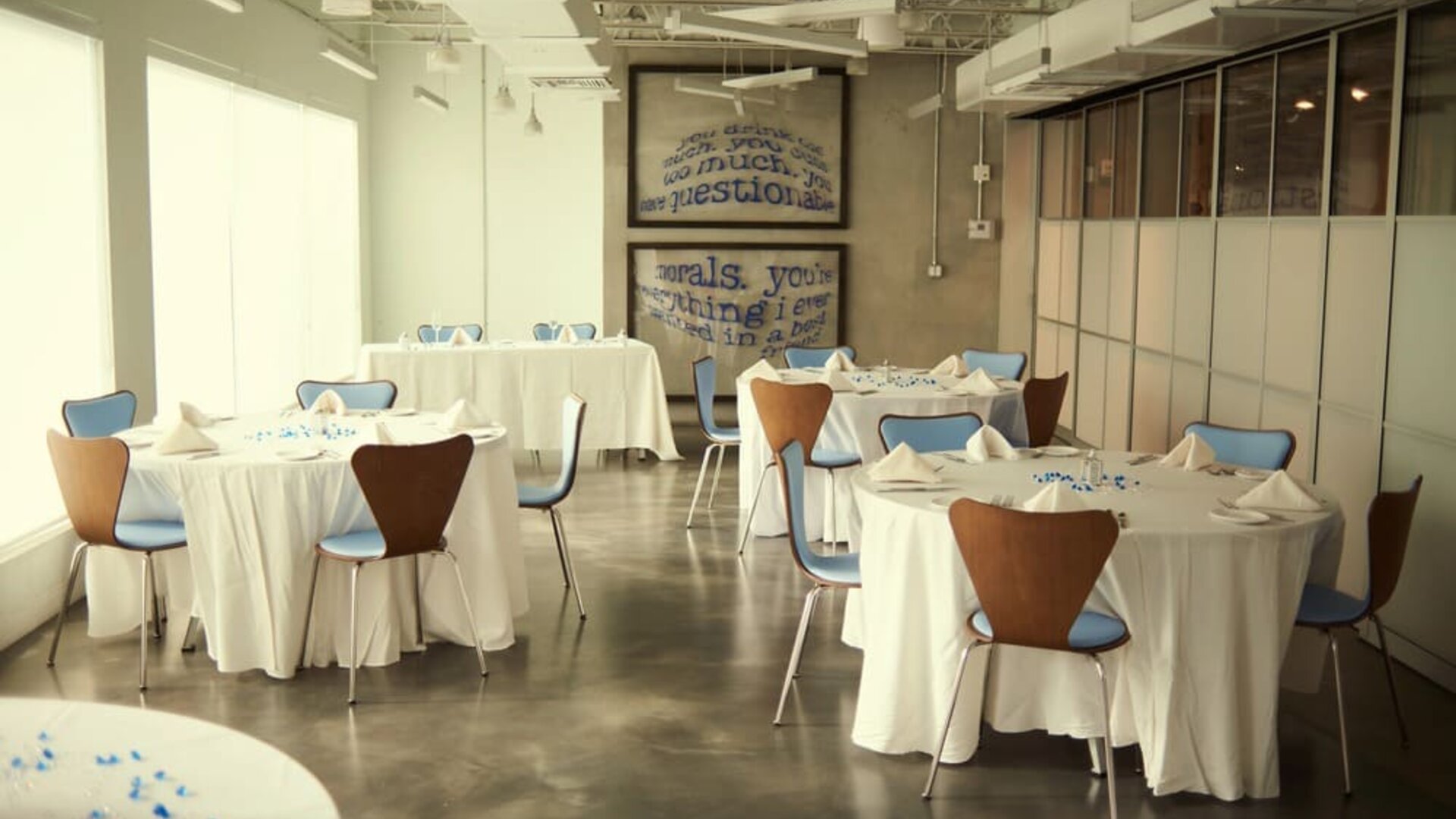 Banquet hall at Plunge Beach Resort.