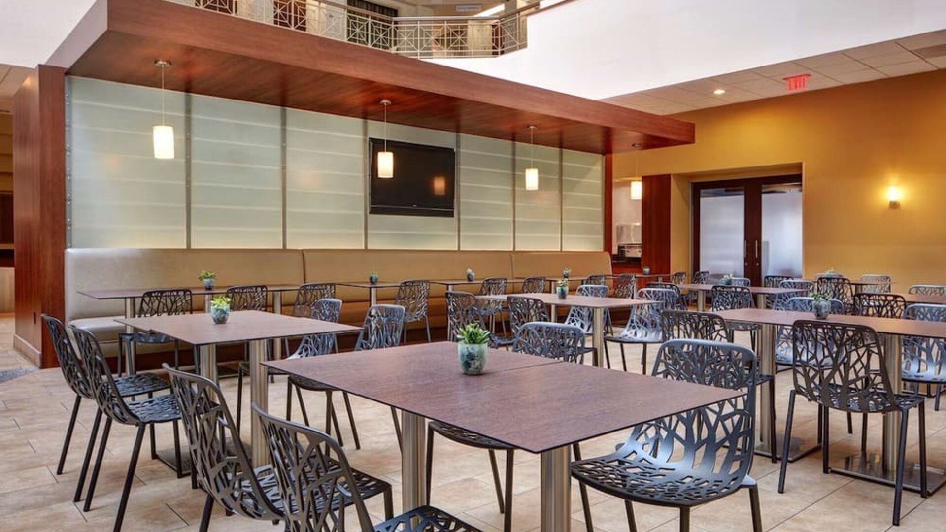 Hotel restaurant at Embassy Suites By Hilton San Diego-La Jolla.