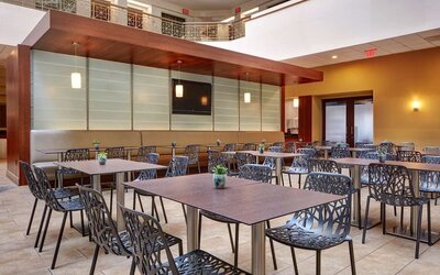 Hotel restaurant at Embassy Suites By Hilton San Diego-La Jolla.