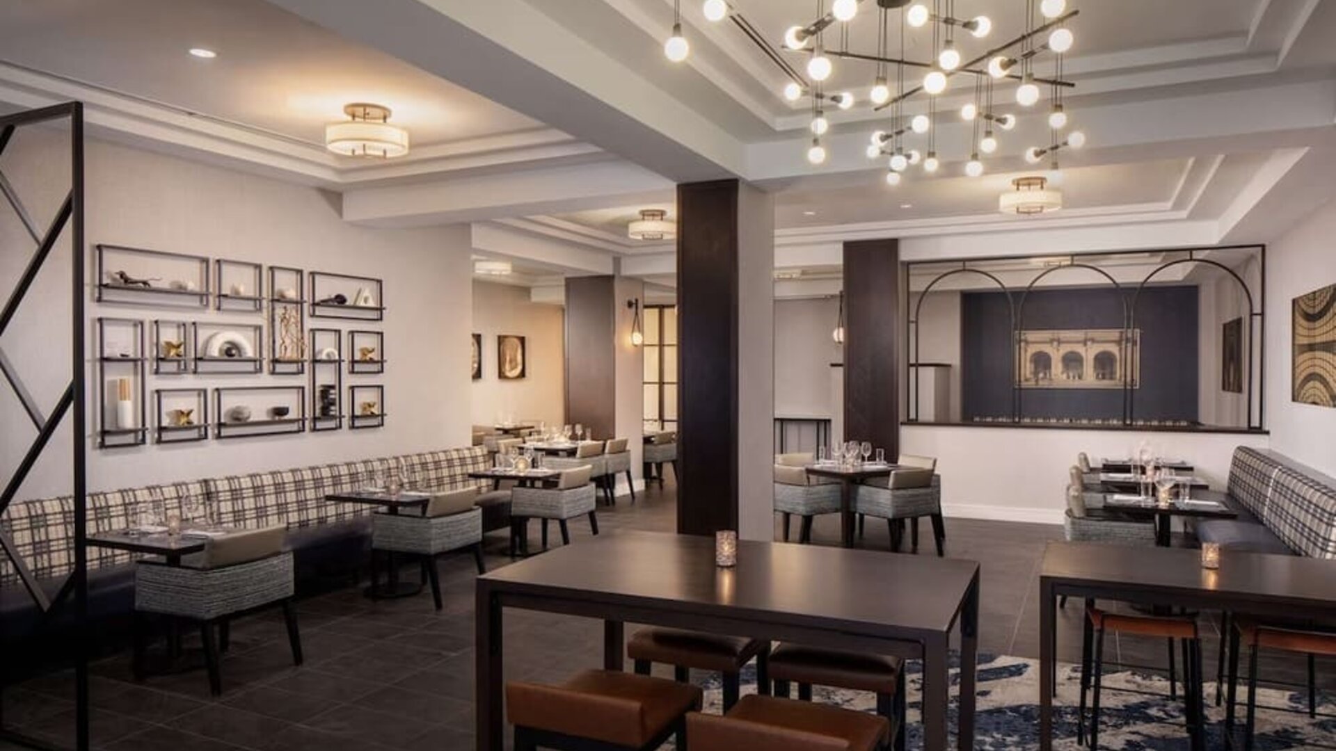 Hotel restaurant at Hilton Garden Inn Washington DC Downtown.