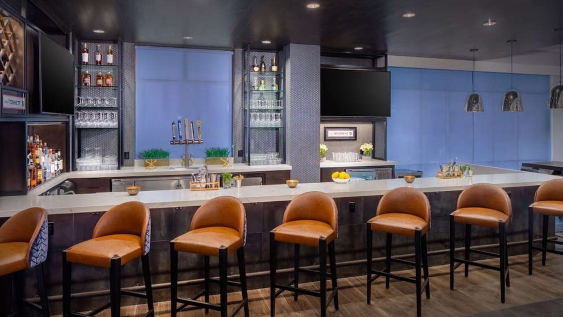 Hotel bar at Hilton Garden Inn Washington DC Downtown.