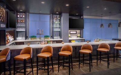 Hotel bar at Hilton Garden Inn Washington DC Downtown.