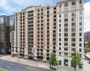 Hotel exterior at Hilton Garden Inn Washington DC Downtown.