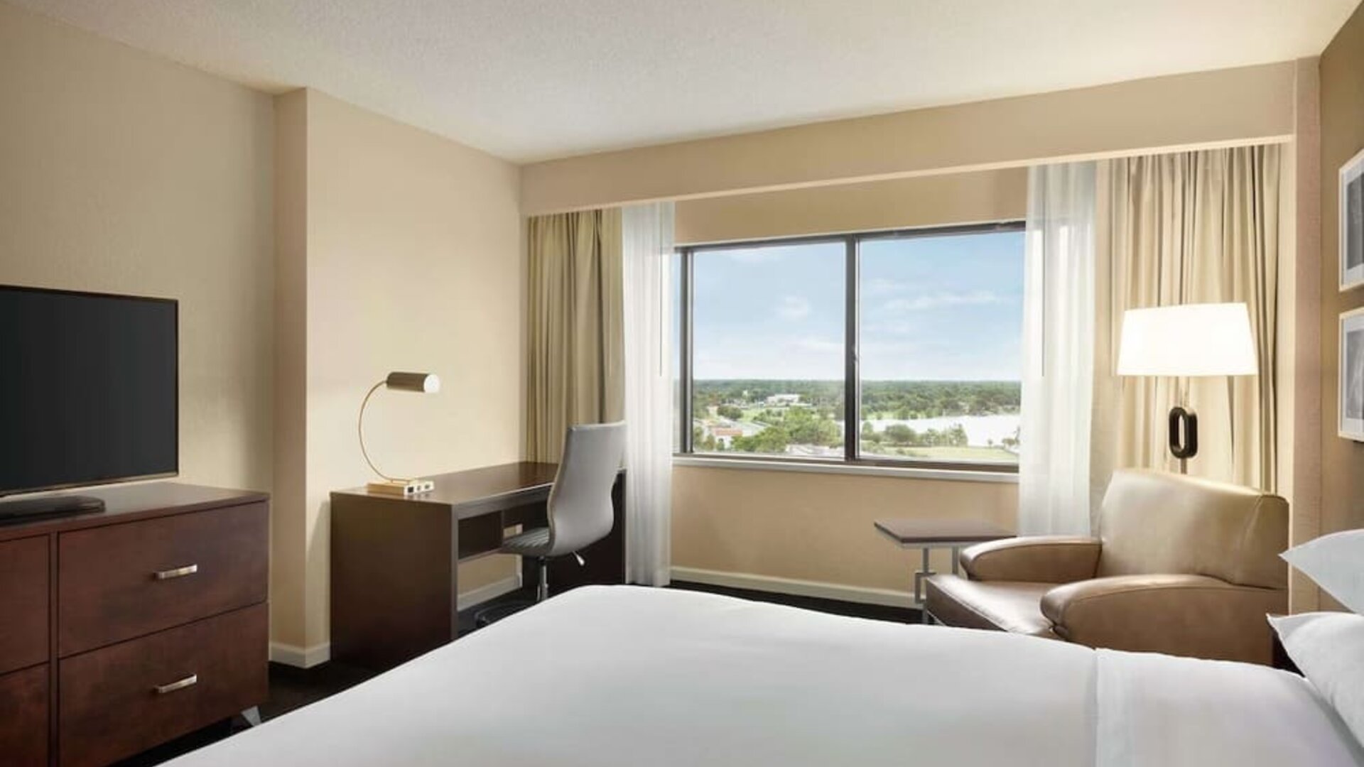 Day use room with work desk at DoubleTree By Hilton Orlando Downtown.
