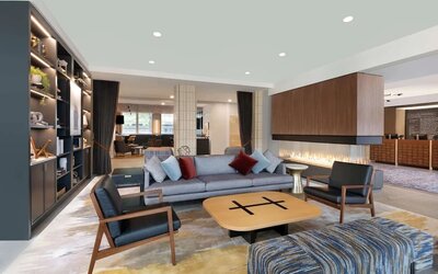 Lobby and coworking lounge at The Slate Denver, Tapestry Collection By Hilton.