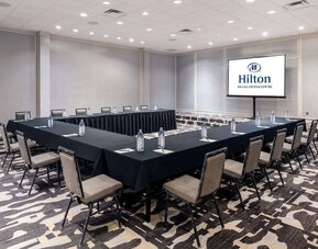 Meeting room at Hilton Dallas Lincoln Centre.