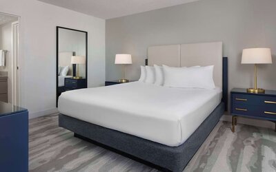 Day use room at Embassy Suites By Hilton Myrtle Beach Oceanfront Resort.