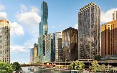 City views at Swissotel Chicago.