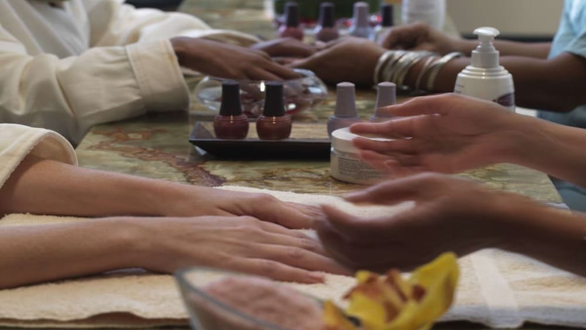Manicures and pedicures available at Hilton Anatole.