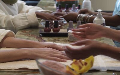 Manicures and pedicures available at Hilton Anatole.