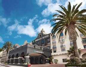 Hotel exterior at Embassy Suites By Hilton Los Angeles International Airport South.